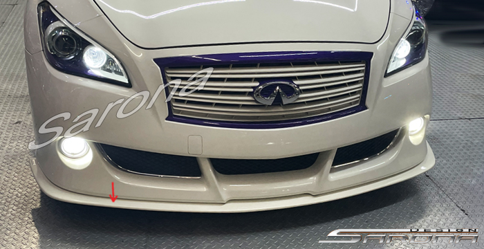Custom Infiniti M37  Sedan Front Lip/Splitter (2011 - 2014) - $299.00 (Part #IF-014-FA)